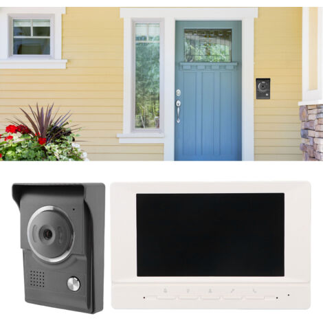 Videoportero HD de 7 pulgadas de Black Vision (IP55) con intercomunicador visual para apartamentos o casas, 100–240 V, enchufe australiano.