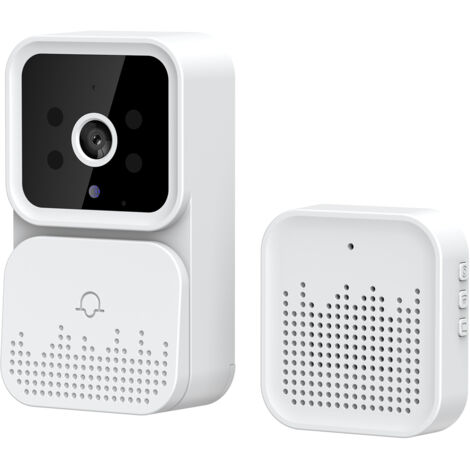 Videoportero inalámbrico HD con detector de movimiento PIR y alarma IR – sistema de intercomunicación Wi-Fi para casas y apartamentos.