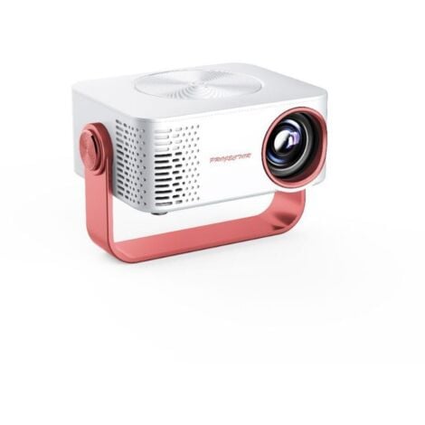 Videoproiettore, mini proiettore 1080P con messa a fuoco automatica e WiFi, proiettore portatile per home theater, 11,5  11,5  5,2 cm, rosa