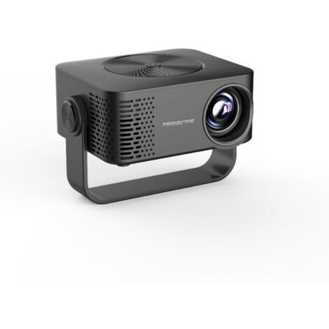 Videoproiettore, mini proiettore 1080P con messa a fuoco automatica e WiFi, videoproiettore portatile per home theater, 11,5  11,5  5,2 cm, nero
