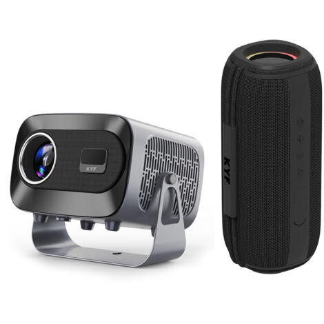 Vidéoprojecteur Android 13 HD + Enceinte Bluetooth 60W Étanche RVB