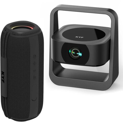 Vidéoprojecteur Pliable et Compact Android 13 Full HD + Enceinte Bluetooth 60W IPX6