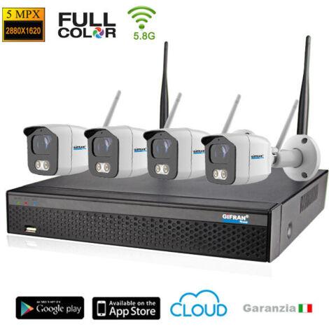 Videosorveglianza wireless: Kit 4 telecamere wireless