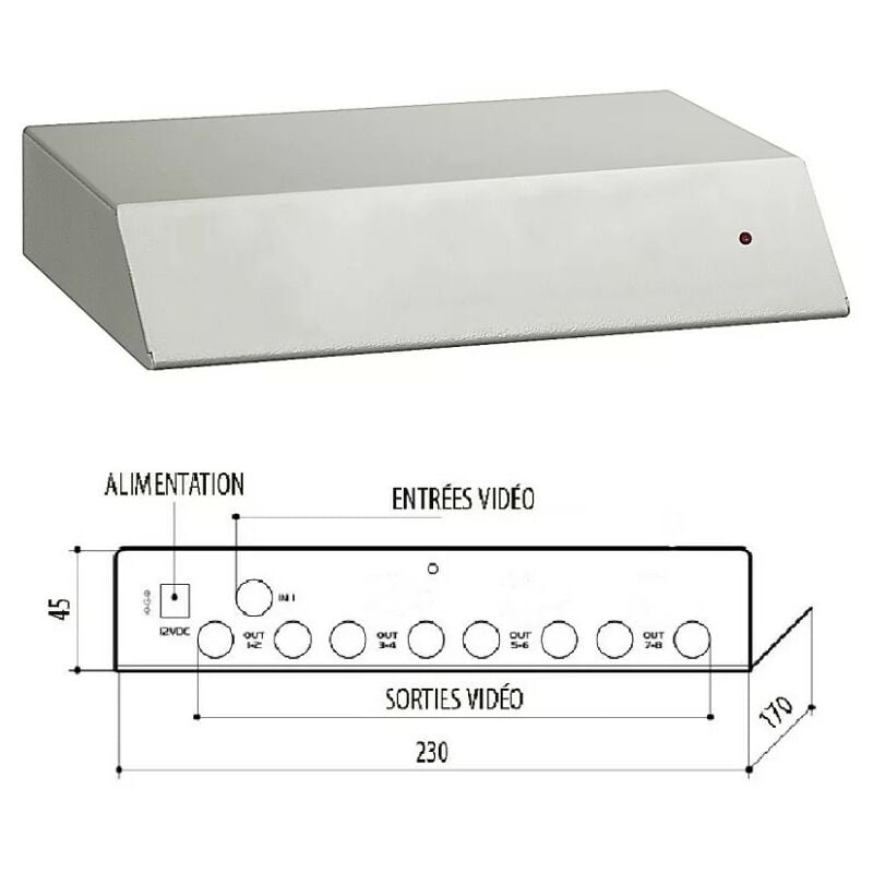 

Videotec VD18T1 - Distribuidor de entrada de se