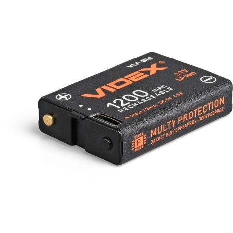 Videx VLF-B12 batteria Li-Ion 3,7V 1200mAh USB-C per frontali
