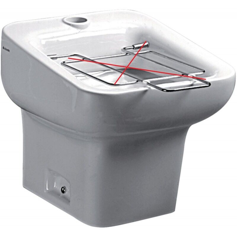 Lavabo Vidoir Porcher Porcelaine sur Pied Brenta 53x46cm - J377201