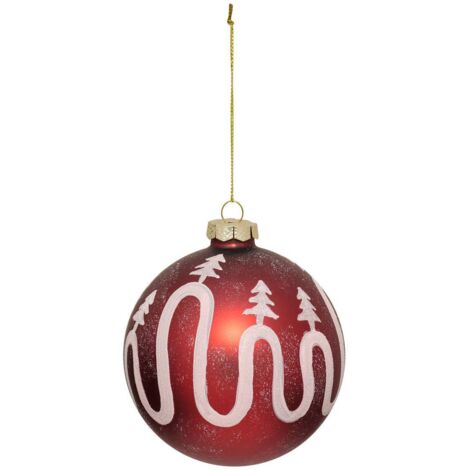 VIDRIO BDN 100MM WAVE RGE BLC - Feeric lights & christmas