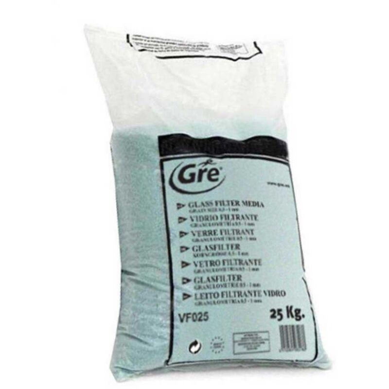 Vidrio Filtrante Gre 25 Kg Transparente 0,5-1 Mm