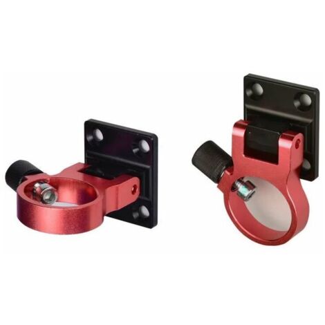 Vie 2 PCS Support de Parasol pour Balcon Porte-Parapluie de Boîte de Pêche en Alliage d'Aluminium Fixation Parasol Balcon Supports de Parasol de Pêche Pliant pour Boîte de Pêche, Chaise de Pêche（noir 