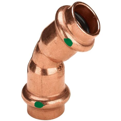 VIEGA 2426 Curva 45° Femmina/Femmina Ø35 In Rame A Pressare - 292379