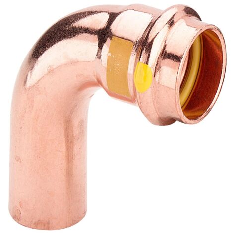 VIEGA 2616.1 Curva 90° Maschio/Femmina Ø15 In Rame A Pressare Per Gas - 345532