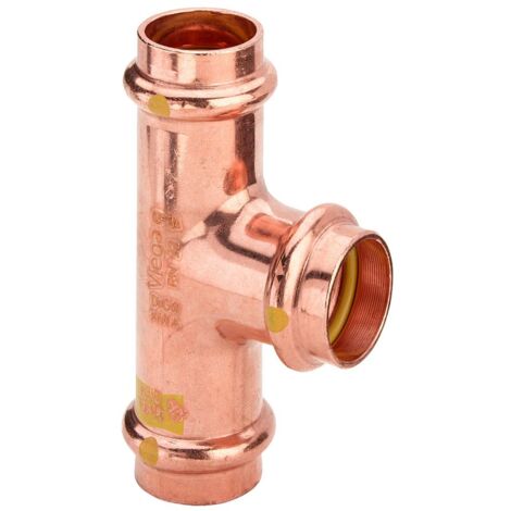 VIEGA 2618 Tee Femmina Ø15 In Rame A Pressare Per Per Gas - 345938