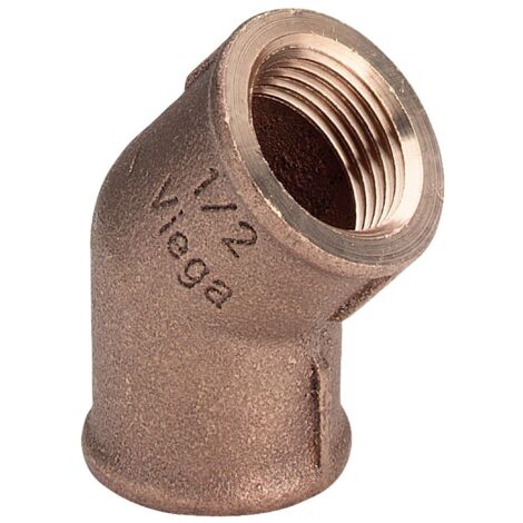 VIEGA 3120 Curva 45° Ø1"Femmina/Femmina Bronzo - 320652