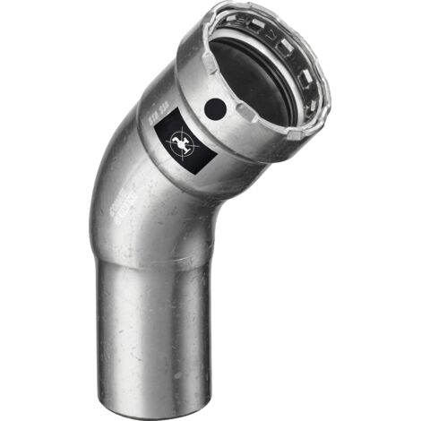 VIEGA 4226.1 Curva 45° Maschio/Femmina Dn50 Acciao Pressare - 694746