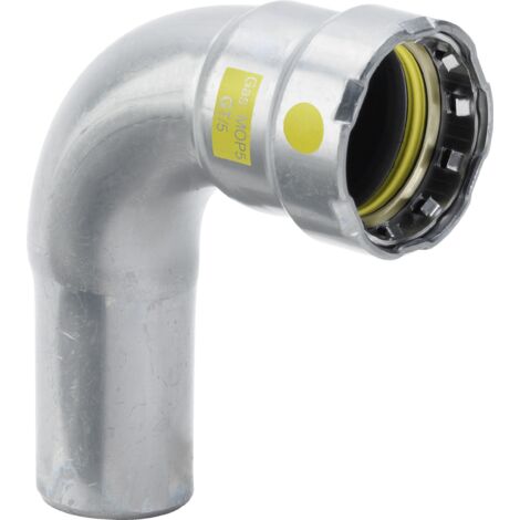 VIEGA 4616.1 Curva 90°Maschio Femmina Ø20X3/4"Maschio In Acciaio A Pressare - 739508