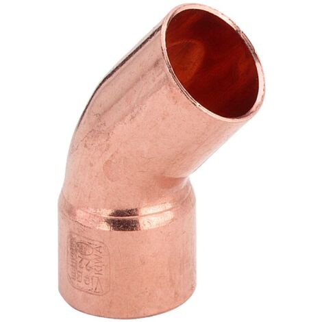 VIEGA 95040 Curva 45° Maschio/Femmina Ø22 In Rame A Saldare - 100605