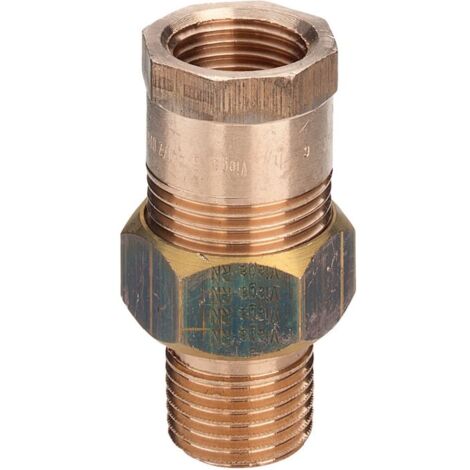 Viega à vis de tuyau 2000 / 2 x Rp 2000 / 2, bronze, joint conique