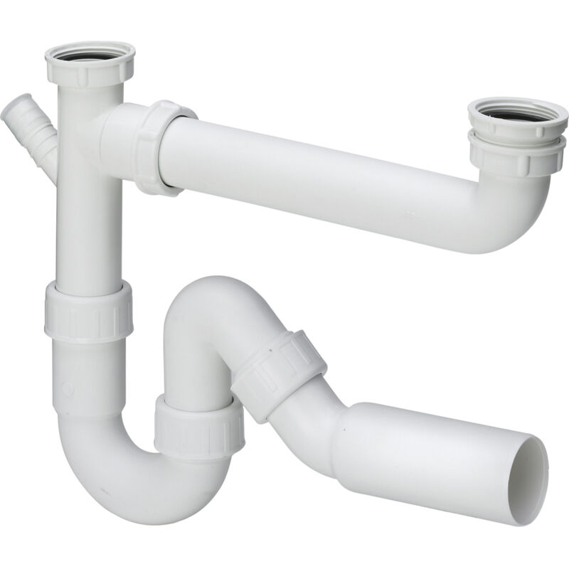 Viega Ablaufverbindung 79485.20 In G1 1/2 X 40mm X 90-310mm Kst. Weiss