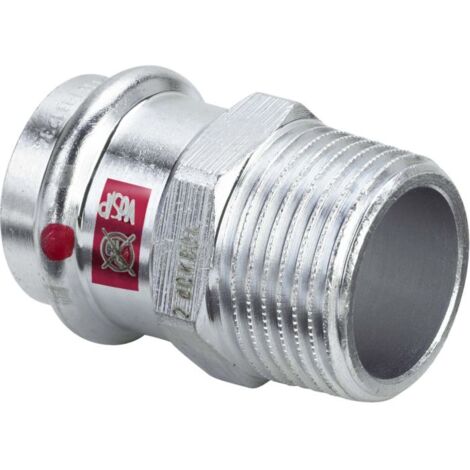 Viega Adaptateur Prestabo 558994 15 mm x R 3/8, acier non allié, SC-Contur, polygonal