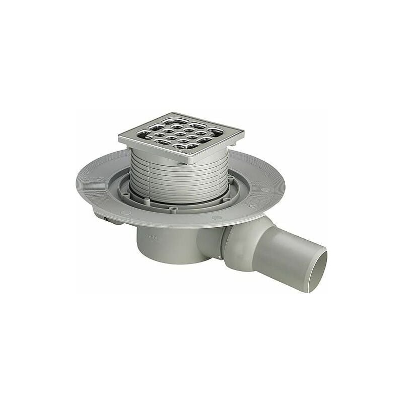 Ecoulement receveur Viega plastique gris