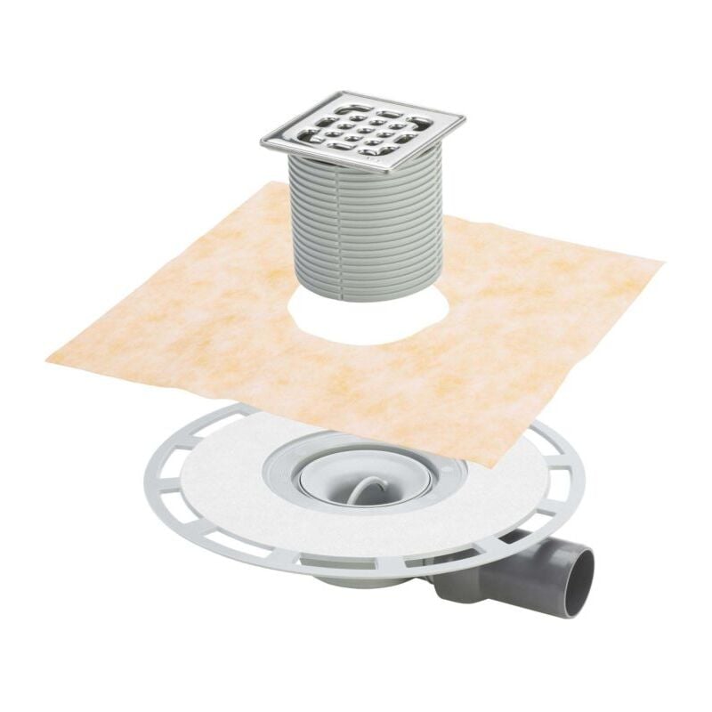 Viega Siphon de salle de bain Advantix 565701 dn 50, plastique gris, siphon horizontal