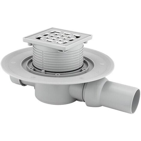 VIEGA Advantix Badablauf - Modell 4935.1 - Ablauf waagerecht - DN50 - Aufsatz 100 x 100 mm - 557 119