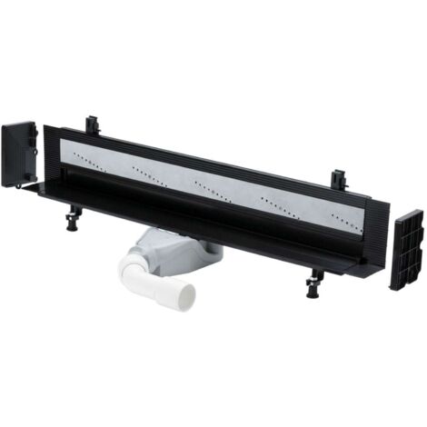 Viega Advantix Vario - Canaleta de ducha 30-120 cm, para montaje en pared, negro 736736