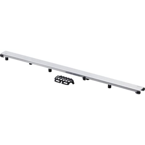 Viega Advantix Visign ER10 Rost 4982.50, für Belaghöhe 6-15mm, Länge 750mm, höhenverstellbar, Edelstahl gebürstet