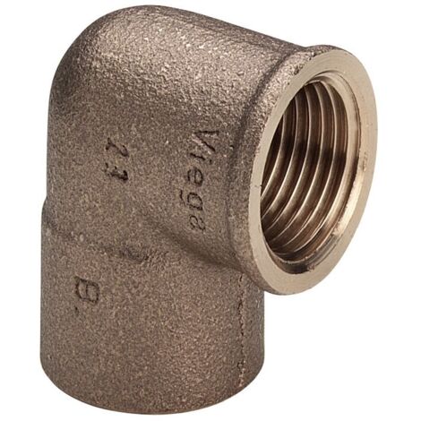 Viega angle 105693 12 mm x Rp 2000 /2, 90 degrés, bronze