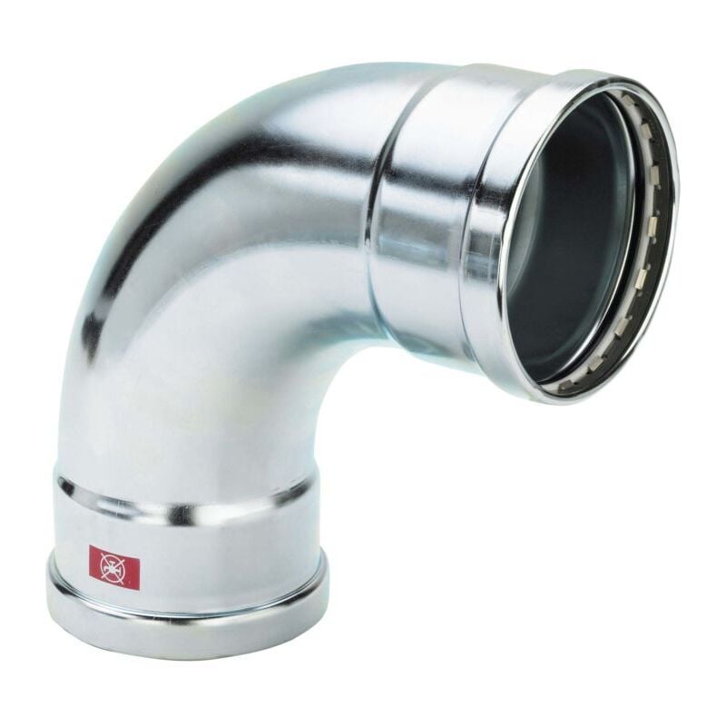 Viega arc Prestabo 597566 76,1 mm, 90 degrés, acier non allié, SC-Contur