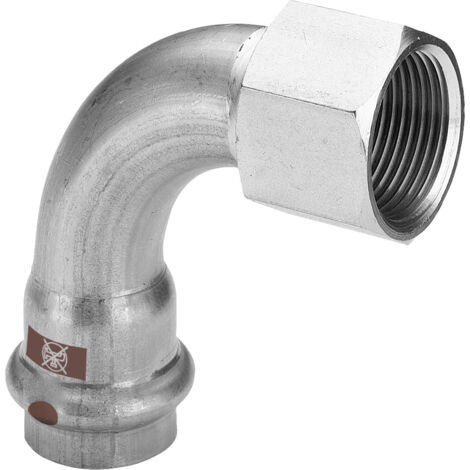 Viega Arc Temponox 812546 28 mm x Rp 2000 , 90 degrés, acier, antirouille, filetage Rp, SC-Contur