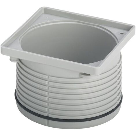 Viega Aufsatzrahmen 4922.2 in 100x100mm Kunststoff grau