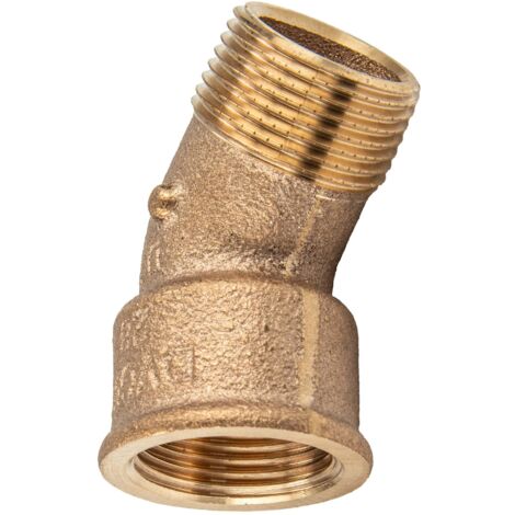 Viega Bogen 45 Grad 3121 in R1/2 x Rp1/2 Rotguss