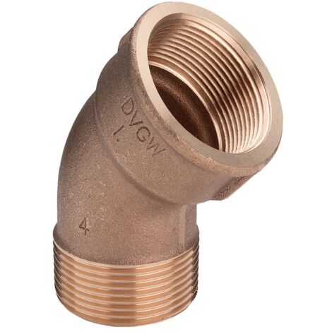 Viega Bogen 45 Grad 3121 in R1 x Rp1 Rotguss
