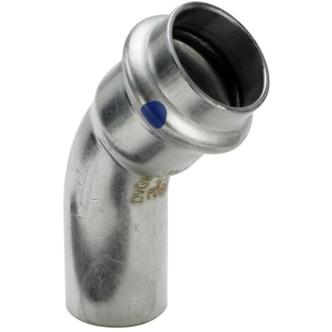 Viega Bogen 45 Grad mit SC Sanpress Inox 2326.1LF in LABS-frei in 15mm