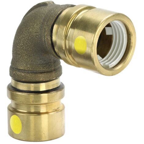 Viega Bogen 90 Grad mit SC Geopress G 9616G in 40mm Rotguss