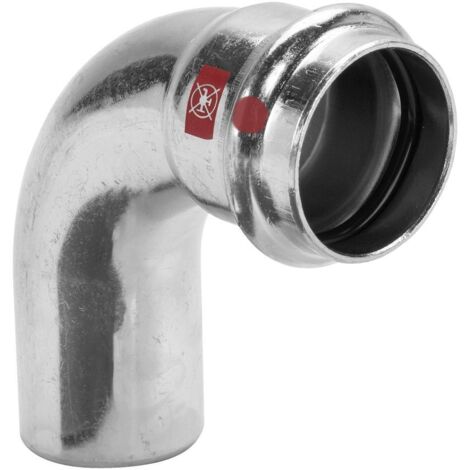Viega Bogen 90 Grad mit SC Prestabo 1116.1 in 12mm Stahl verzinkt