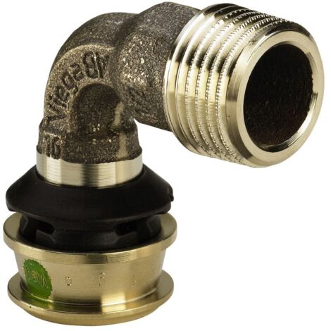 Viega Bogen 90 Grad mit SC Raxofix 5314 in 16mm x R3/8 Siliziumbronze