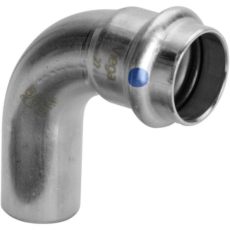 Viega Bogen 90 Grad mit SC Sanpress Inox 2316.1LF in LABS-frei in 28mm
