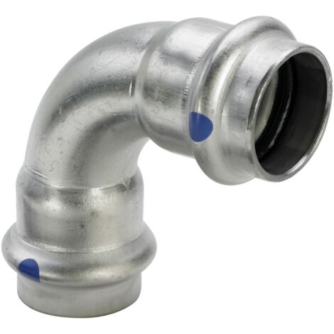 Viega Bogen 90 Grad mit SC Sanpress Inox 2316LF in LABS-frei in 42mm