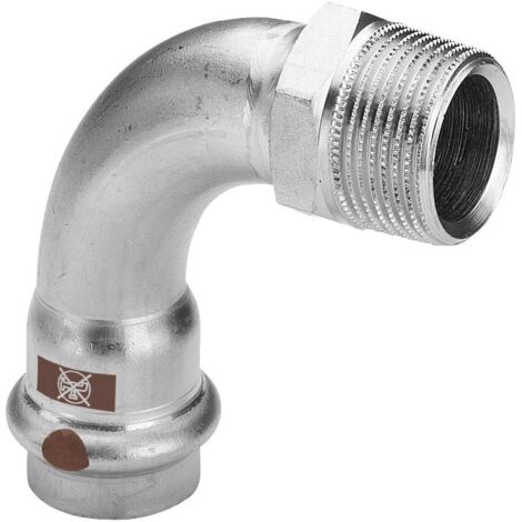 Viega Bogen 90 Grad mit SC Temponox 1714 in 54mmxR2 Stahl nichtrostend