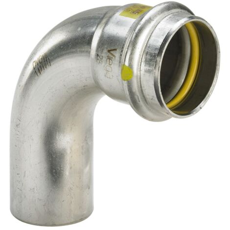 Viega Bogen 90 Grad SC Sanpress Inox G 0216.1 für Gas in 54mm Edelstahl