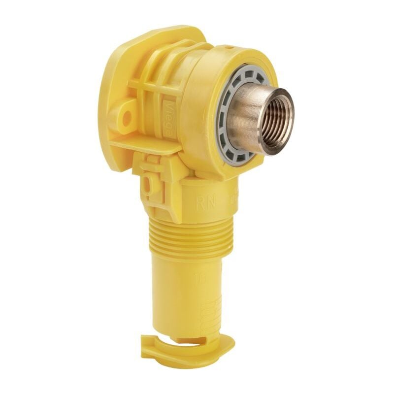 Sanfix-P boîte de jonction encastrée 304256 20 mmxRp 2000 /2, 90 degrés, plastique, avec angle long en bronze - Viega