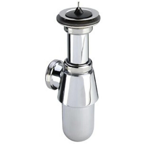 Viega bouchon siphon sans tube mural 6/4 avec rosette chromé