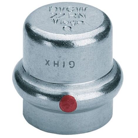 Viega Casquette Prestabo 643584 15 mm, acier non allié, galvanisé, SC-Contur