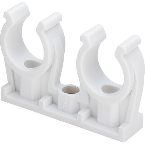 Viega clip de tuyau en plastique, double 28 mm