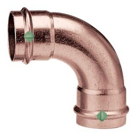 Viega – Coude en cuivre à sertir 90° femelle-femelle 12mm – Raccord multicouche Profipress – Installation à sertir – Compatible tuyaux sanitaires