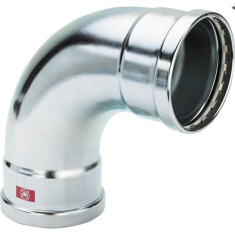 Viega Coude Prestabo XL en acier revêtu 90° I/I avec SC-Contur 64,0 mm