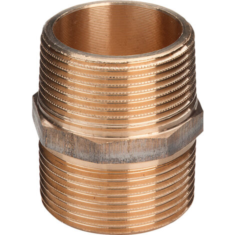 Viega Doppelnippel 3280 in R 1" Rotguss verchromt, 447922