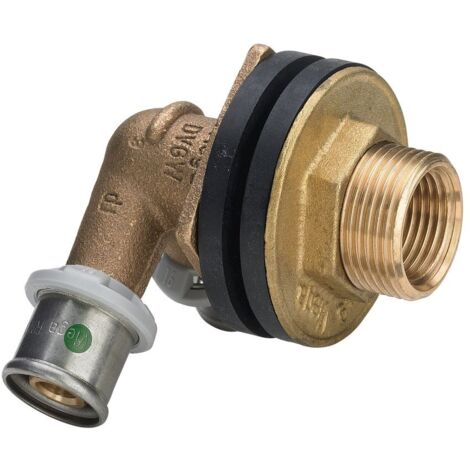 Viega Doppelwanddurchführung mit SC Sanfix P 2132.41 in 16mmxRp1/2x35mm Rg
